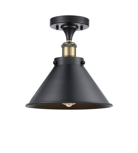 Ballston Urban One Light Semi-Flush Mount in Antique Brass (405|916-1C-AB-M10-AB)