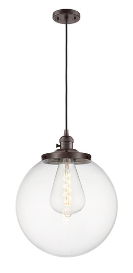 Franklin Restoration One Light Mini Pendant in Oil Rubbed Bronze (405|201CSW-OB-G202-14)