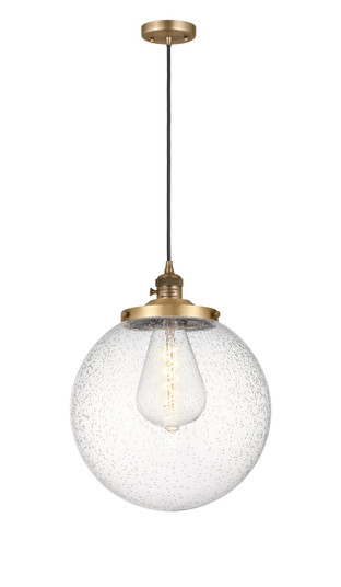 Franklin Restoration One Light Mini Pendant in Brushed Brass (405|201CSW-BB-G204-14)