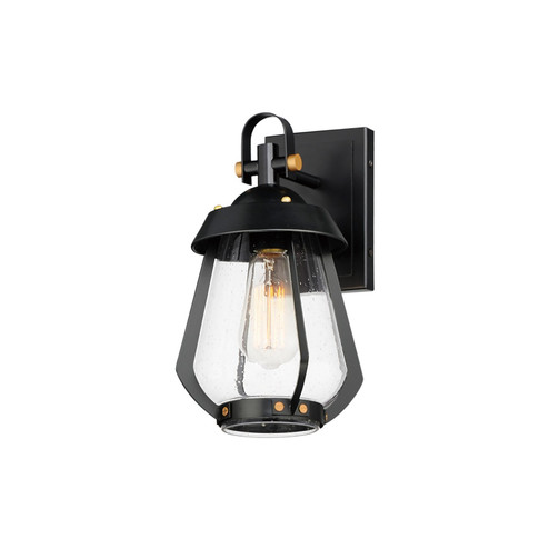 Mariner One Light Outdoor Wall Sconce in Black / Antique Brass (16|30620CDBKAB)