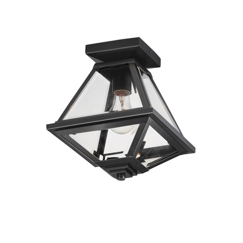 Prism One Light Flush Mount in Black (16|30560CLBK)