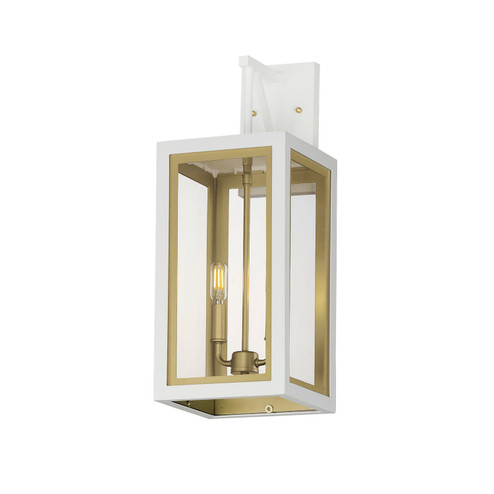 Neoclass Two Light Outdoor Wall Sconce in White/Gold (16|30055CLWTGLD)
