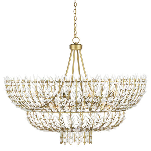 Magnum Opus Collection 12 Light Chandelier in Brass/White (142|9000-1119)
