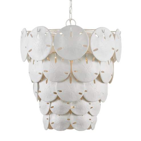 Tulum Five Light Chandelier in White/Sugar White (142|9000-1113)