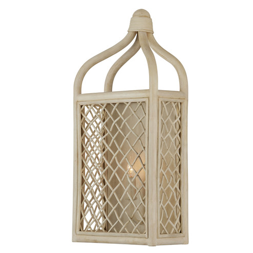 Wanstead One Light Wall Sconce in Bleached Natural/Antique Pearl (142|5000-0233)