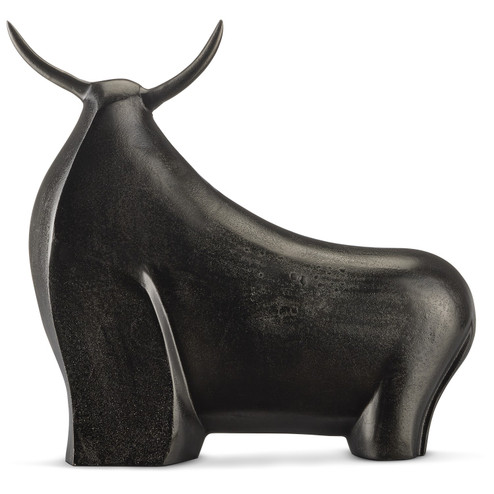 Ferdinand Bull Sculpture in Graphite (142|1200-0753)