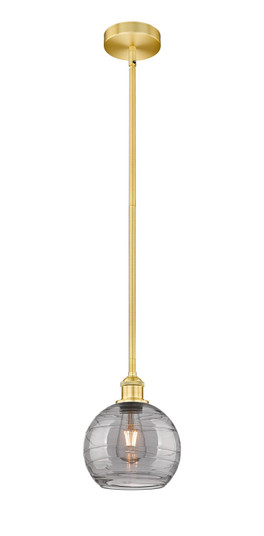 Edison One Light Mini Pendant in Satin Gold (405|616-1S-SG-G1213-8SM)