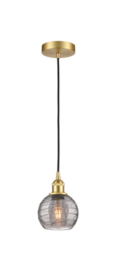 Edison One Light Mini Pendant in Satin Gold (405|616-1P-SG-G1213-6SM)