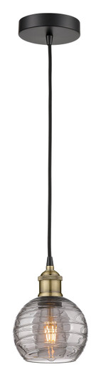 Edison One Light Mini Pendant in Black Antique Brass (405|616-1P-BAB-G1213-6SM)