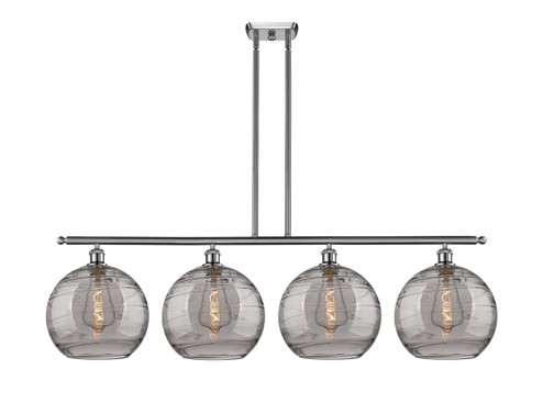 Ballston Four Light Island Pendant in Brushed Satin Nickel (405|516-4I-SN-G1213-12SM)