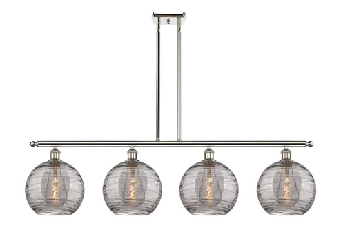 Ballston Four Light Island Pendant in Polished Nickel (405|516-4I-PN-G1213-10SM)