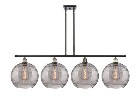 Ballston Four Light Island Pendant in Black Antique Brass (405|516-4I-BAB-G1213-12SM)