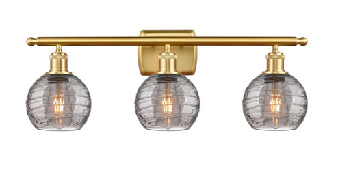 Ballston Three Light Bath Vanity in Satin Gold (405|516-3W-SG-G1213-6SM)