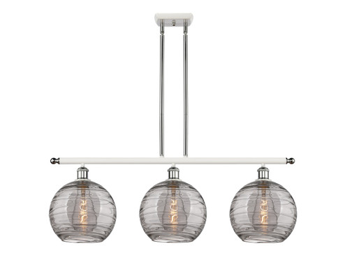 Ballston Three Light Island Pendant in White Polished Chrome (405|516-3I-WPC-G1213-10SM)