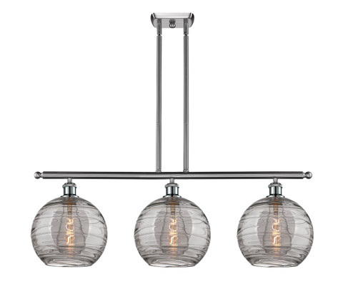 Ballston Three Light Island Pendant in Brushed Satin Nickel (405|516-3I-SN-G1213-10SM)