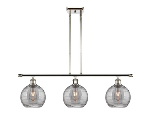 Ballston Three Light Island Pendant in Polished Nickel (405|516-3I-PN-G1213-8SM)