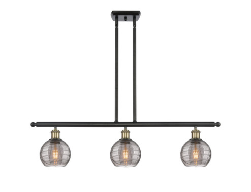 Ballston Three Light Island Pendant in Black Antique Brass (405|516-3I-BAB-G1213-6SM)