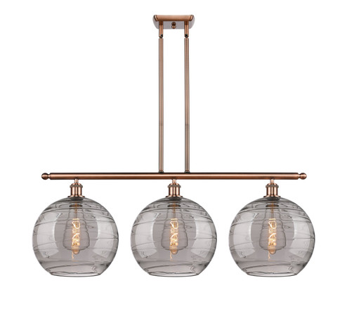 Ballston Three Light Island Pendant in Antique Copper (405|516-3I-AC-G1213-12SM)
