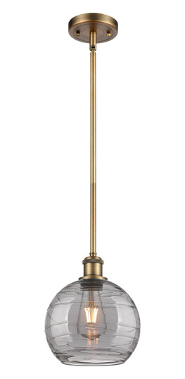 Ballston One Light Mini Pendant in Brushed Brass (405|516-1S-BB-G1213-8SM)