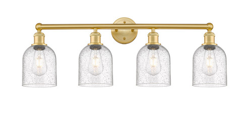 Edison Four Light Bath Vanity in Satin Gold (405|616-4W-SG-G558-6SDY)