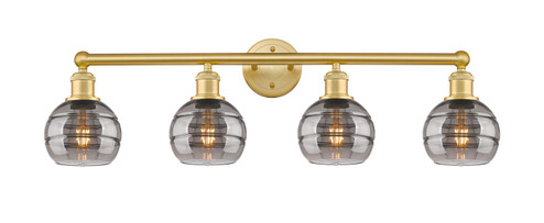 Edison Four Light Bath Vanity in Polished Chrome (405|616-4W-PC-G556-6SM)