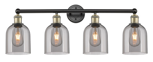 Edison Four Light Bath Vanity in Black Antique Brass (405|616-4W-BAB-G558-6SM)