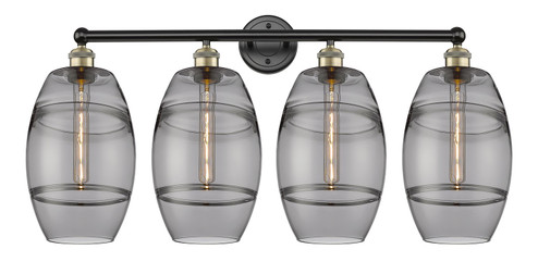 Edison Four Light Bath Vanity in Black Antique Brass (405|616-4W-BAB-G557-8SM)
