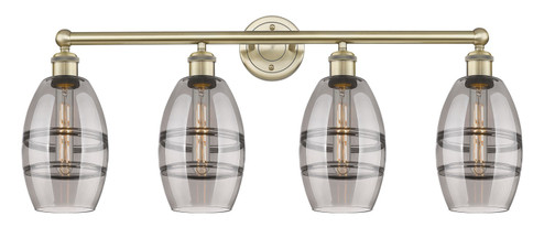 Edison Four Light Bath Vanity in Antique Brass (405|616-4W-AB-G557-6SM)