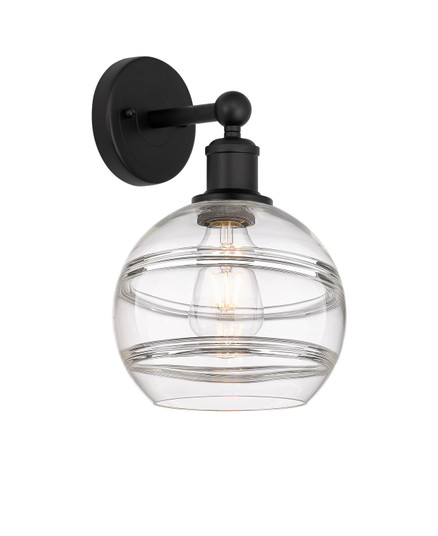 Edison One Light Wall Sconce in Matte Black (405|616-1W-BK-G556-8CL)