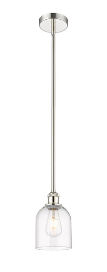 Edison One Light Mini Pendant in Polished Nickel (405|616-1S-PN-G558-6CL)