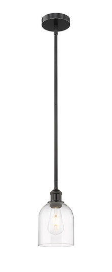 Edison One Light Mini Pendant in Matte Black (405|616-1S-BK-G558-6CL)