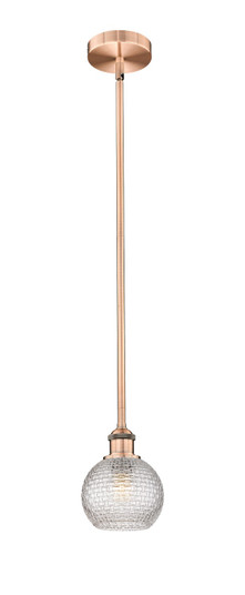 Edison One Light Mini Pendant in Antique Copper (405|616-1S-AC-G122C-6CL)