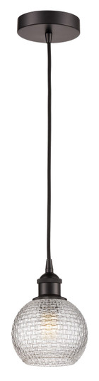 Edison One Light Mini Pendant in Oil Rubbed Bronze (405|616-1P-OB-G122C-6CL)