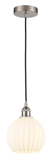 Edison One Light Mini Pendant in Matte Black (405|616-1P-BK-G122C-8CL)