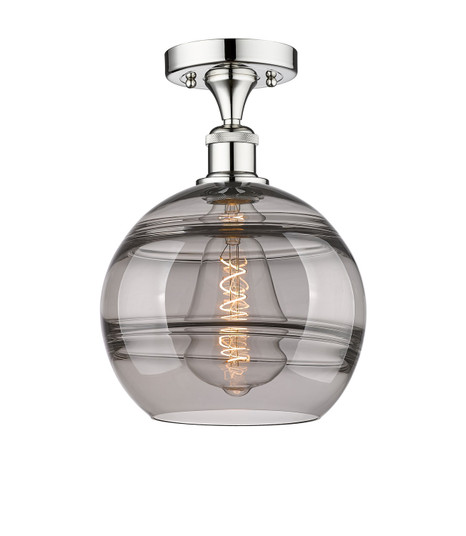 Edison One Light Semi-Flush Mount in Polished Chrome (405|616-1F-PC-G556-10SM)