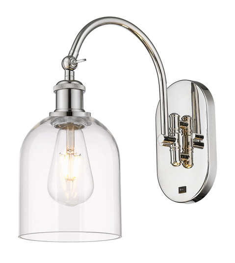 Ballston One Light Wall Sconce in Polished Nickel (405|518-1W-PN-G558-6CL)