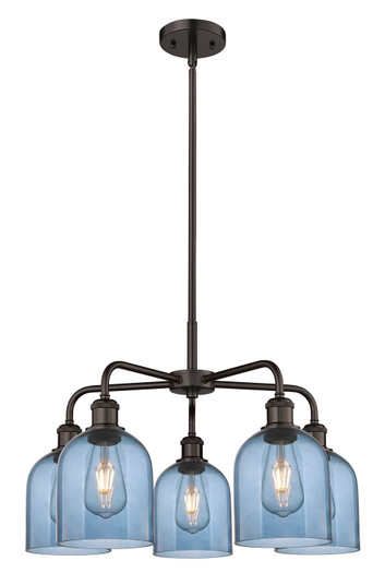 Downtown Urban Five Light Chandelier in Oil Rubbed Bronze (405|516-5CR-OB-G558-6BL)