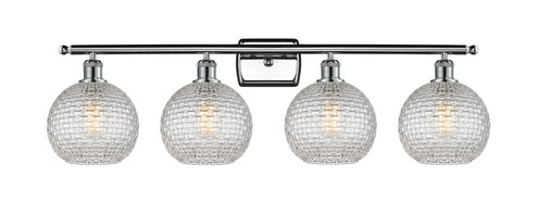 Ballston Four Light Bath Vanity in Polished Chrome (405|516-4W-PC-G122C-8CL)
