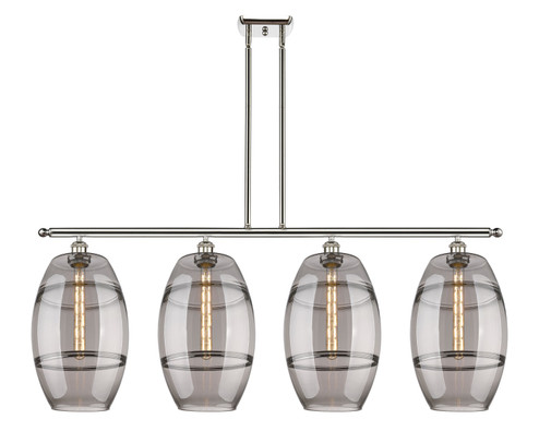 Ballston Four Light Island Pendant in Polished Nickel (405|516-4I-PN-G557-10SM)