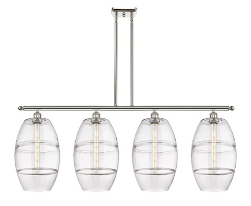 Ballston Four Light Island Pendant in Polished Nickel (405|516-4I-PN-G557-10CL)