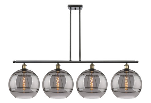Ballston Four Light Island Pendant in Black Antique Brass (405|516-4I-BAB-G556-12SM)