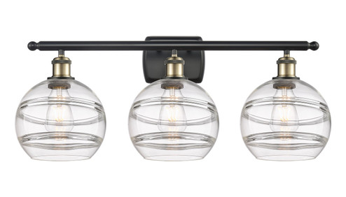 Ballston LED Bath Vanity in Black Antique Brass (405|516-3W-BAB-G556-8CL)