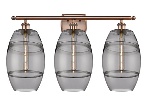 Ballston LED Bath Vanity in Antique Copper (405|516-3W-AC-G557-8SM)