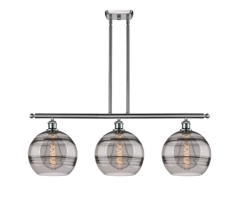 Ballston Three Light Island Pendant in Brushed Satin Nickel (405|516-3I-SN-G556-10SM)