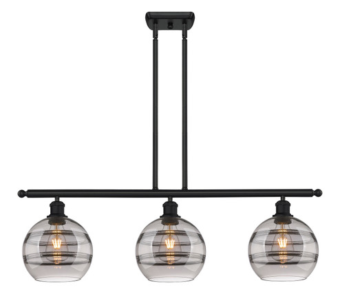 Ballston Three Light Island Pendant in Matte Black (405|516-3I-BK-G556-8SM)