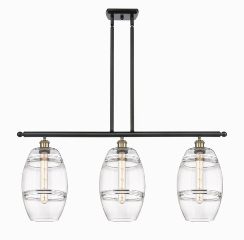 Ballston Three Light Island Pendant in Black Antique Brass (405|516-3I-BAB-G557-8CL)