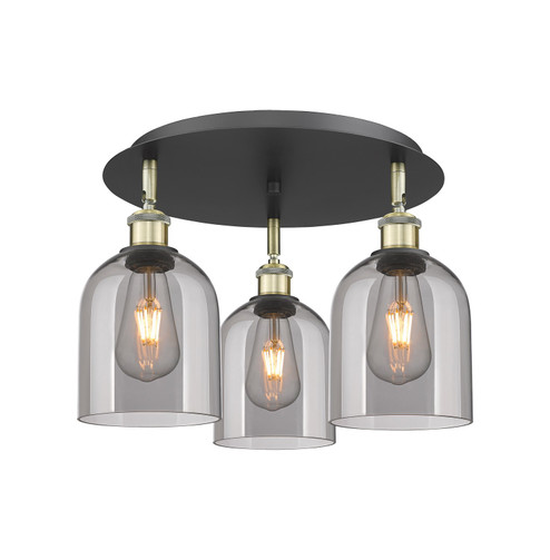 Ballston Three Light Semi-Flush Mount in Black Antique Brass (405|516-3C-BAB-G558-6SM)