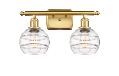 Ballston LED Bath Vanity in Satin Gold (405|516-2W-SG-G556-6CL)