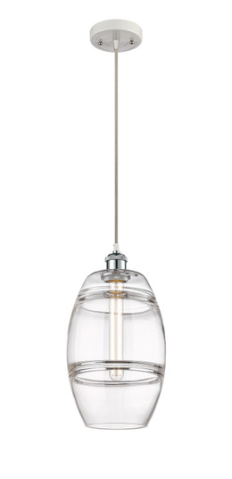 Ballston One Light Mini Pendant in White Polished Chrome (405|516-1P-WPC-G557-8CL) Ballston One Light Mini Pendant in White Polished Chrome (405|516-1P-WPC-G557-8CL)