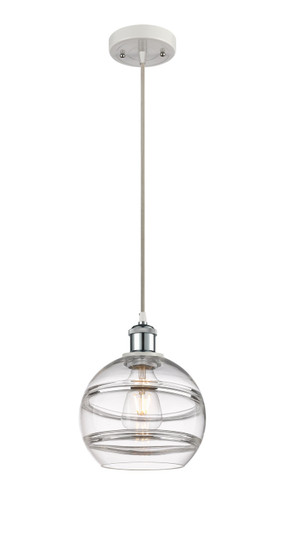 Ballston LED Pendant in White Polished Chrome (405|516-1P-WPC-G556-8CL)